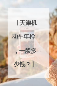 天津机动车年检，一般多少钱？