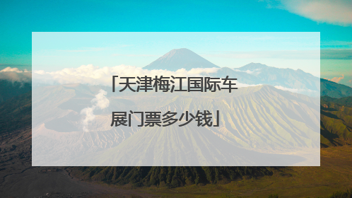 天津梅江国际车展门票多少钱
