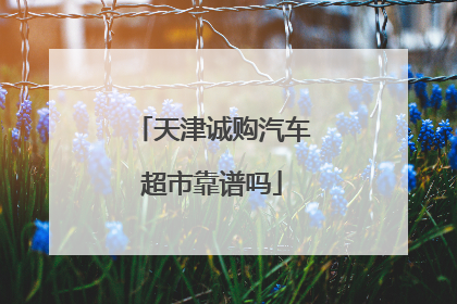 天津诚购汽车超市靠谱吗