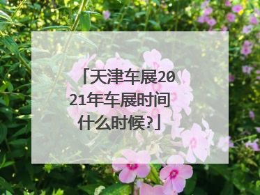 天津车展2021年车展时间什么时候?