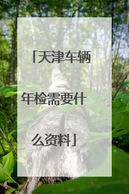 天津车辆年检需要什么资料