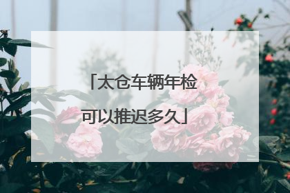 太仓车辆年检可以推迟多久