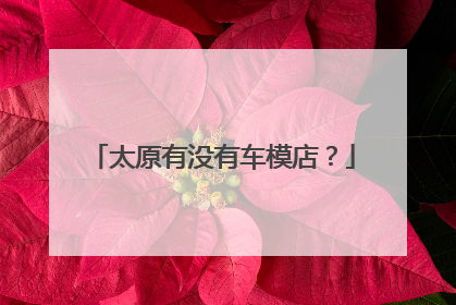 太原有没有车模店？
