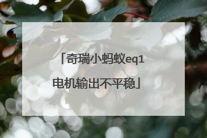 奇瑞小蚂蚁eq1电机输出不平稳