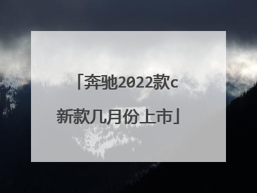 奔驰2022款c新款几月份上市
