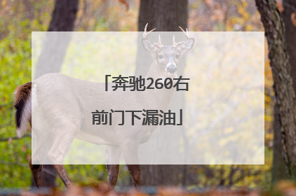 奔驰260右前门下漏油