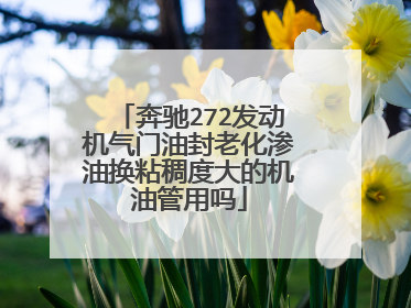 奔驰272发动机气门油封老化渗油换粘稠度大的机油管用吗