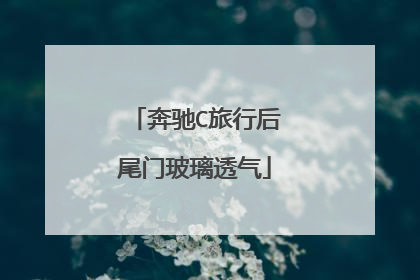 奔驰C旅行后尾门玻璃透气