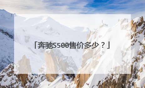 奔驰S500售价多少？
