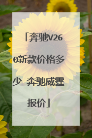 奔驰V260新款价格多少 奔驰威霆报价