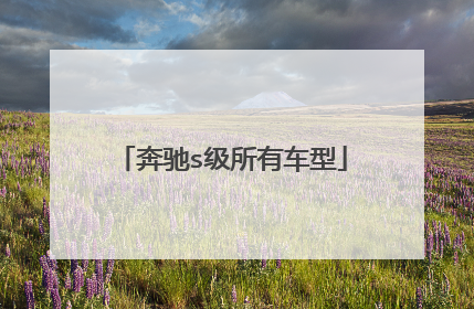 奔驰s级所有车型