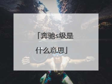 奔驰s级是什么意思