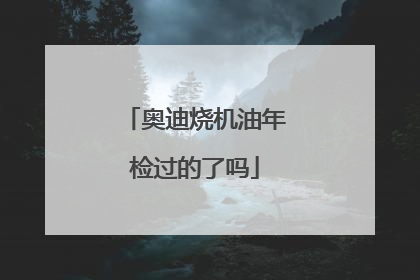 奥迪烧机油年检过的了吗