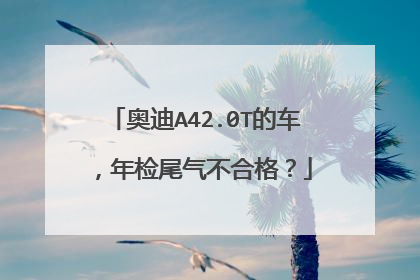 奥迪A42.0T的车，年检尾气不合格？