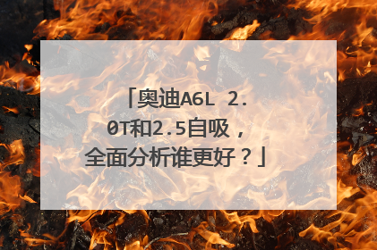 奥迪A6L 2.0T和2.5自吸，全面分析谁更好？