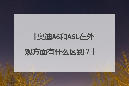 奥迪A6和A6L在外观方面有什么区别？