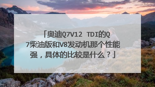 奥迪Q7V12 TDI的Q7柴油版和V8发动机那个性能强，具体的比较是什么？