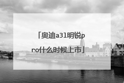 奥迪a3l明锐pro什么时候上市