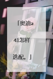 奥迪a4l怎样选配。