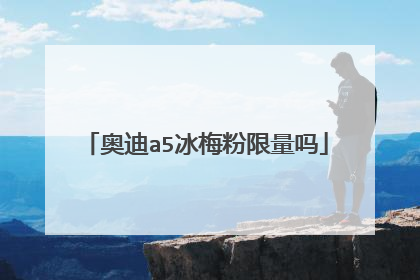 奥迪a5冰梅粉限量吗