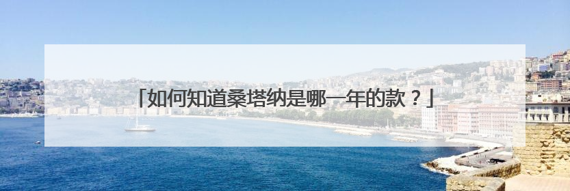 如何知道桑塔纳是哪一年的款？