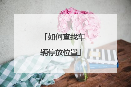 如何查找车辆停放位置
