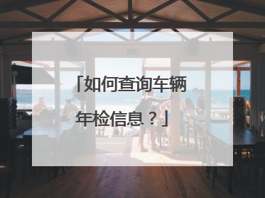 如何查询车辆年检信息？