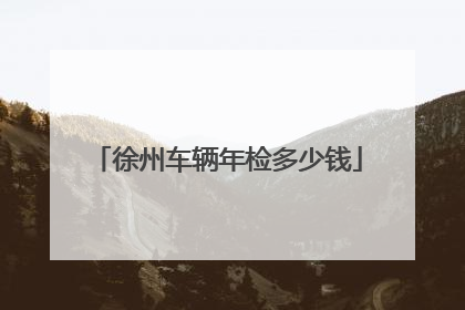 徐州车辆年检多少钱
