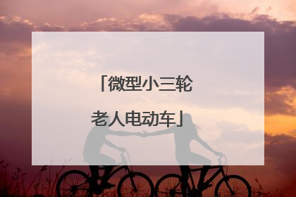 微型小三轮老人电动车