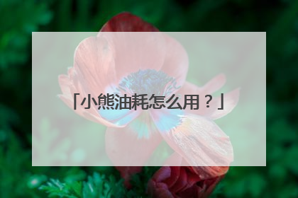 小熊油耗怎么用？