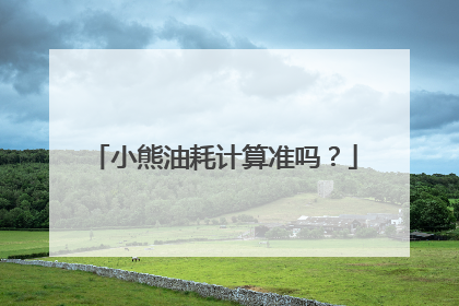 小熊油耗计算准吗？