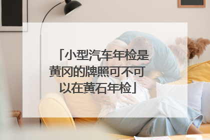 小型汽车年检是黄冈的牌照可不可以在黄石年检