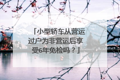 小型轿车从营运过户为非营运后享受6年免检吗？