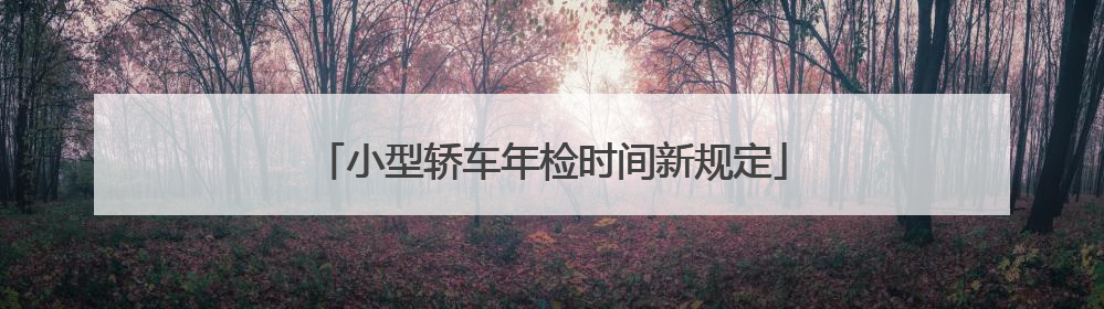 小型轿车年检时间新规定