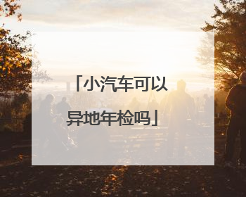 小汽车可以异地年检吗
