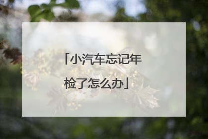 小汽车忘记年检了怎么办
