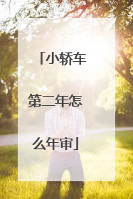 小轿车第二年怎么年审