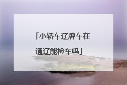 小轿车辽牌车在通辽能检车吗