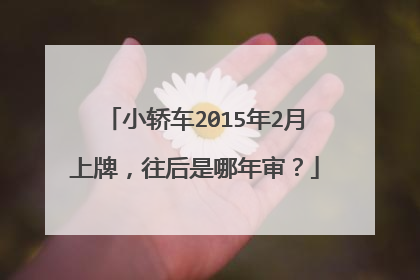 小轿车2015年2月上牌，往后是哪年审？