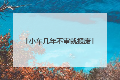 小车几年不审就报废