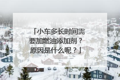 小车多长时间需要加燃油添加剂？原因是什么呢？