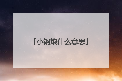 小钢炮什么意思