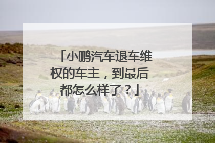 小鹏汽车退车维权的车主，到最后都怎么样了？