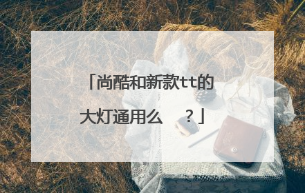 尚酷和新款tt的大灯通用么  ？