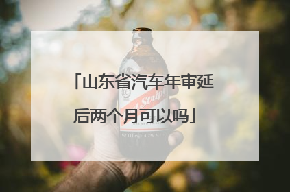 山东省汽车年审延后两个月可以吗