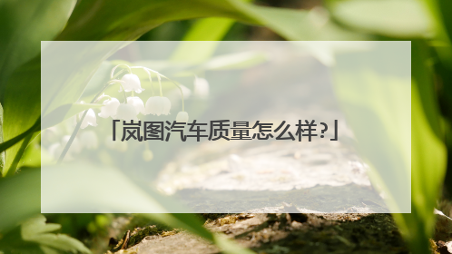 岚图汽车质量怎么样?
