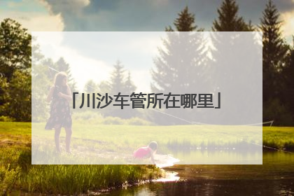 川沙车管所在哪里