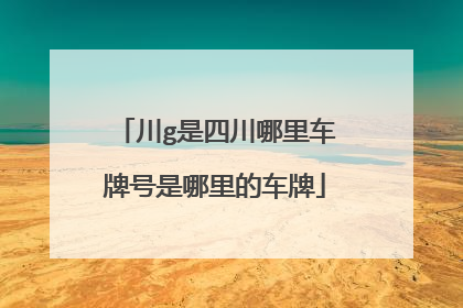 川g是四川哪里车牌号是哪里的车牌