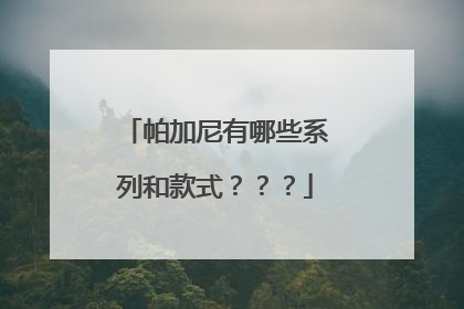 帕加尼有哪些系列和款式？？？