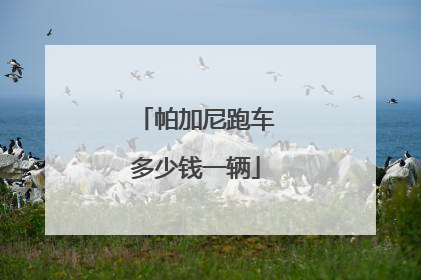 帕加尼跑车多少钱一辆